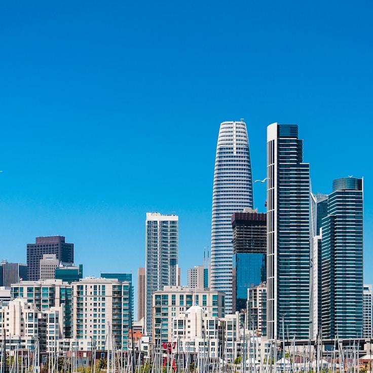 City skyline in Lyon, France
